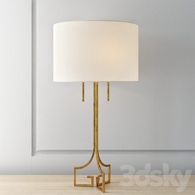 Regina-andrew design le chic golden table lamp 3DSMax File - thumbnail 1