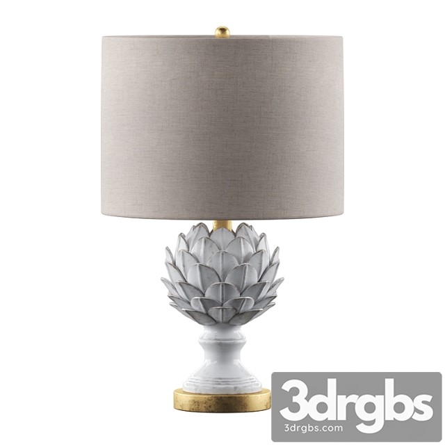 Regina andrew leafy artichoke ceramic table lamp - thumbnail 1