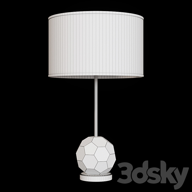 Restoration Hardware BOULE DE CRISTAL TABLE LAMP Brass 3DS Max Model - thumbnail 2