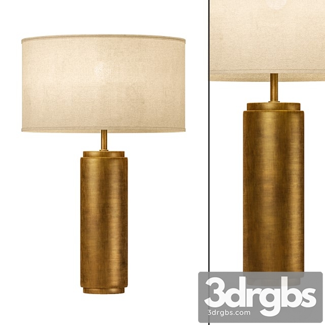 Restoration hardware cylindrical column table lamp - thumbnail 1