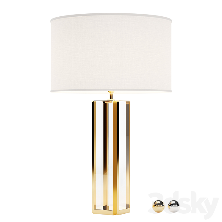 RESTORATION HARDWARE ROBESON TABLE LAMP 3DS Max Model - thumbnail 1