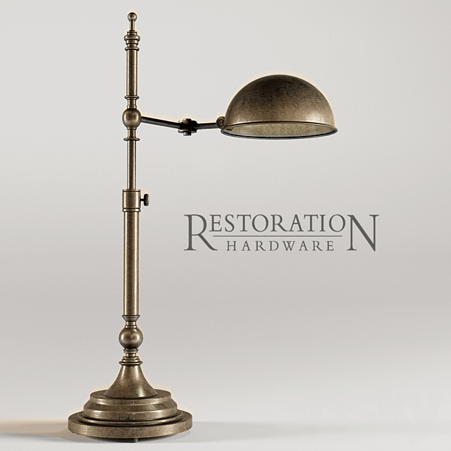 RH Franklin Pharmacy Task Table Lamp 3DSMax File - thumbnail 1