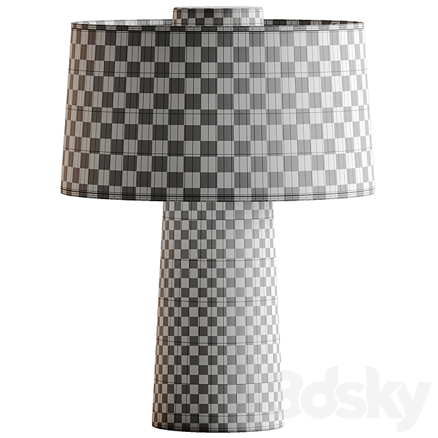 RH Merritt Marble Table Lamp 3DS Max Model - thumbnail 3