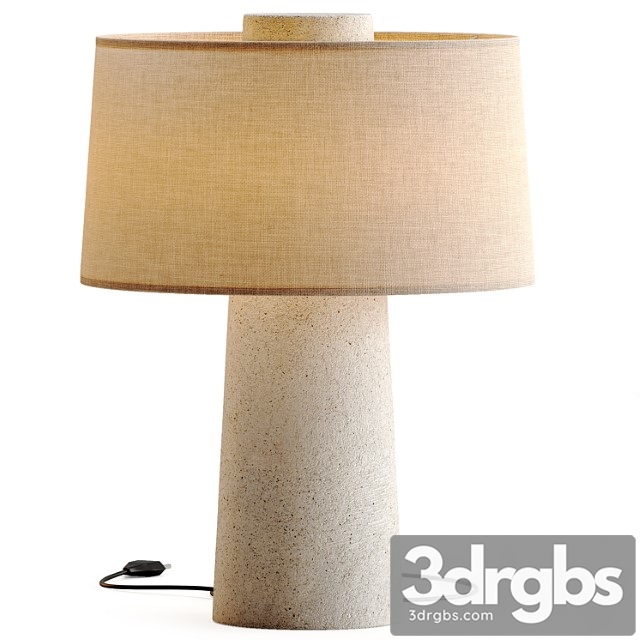 Rh merritt marble table lamp - thumbnail 1