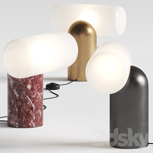 Roche Bobois Amor Table Lamps 3DSMax File - thumbnail 1