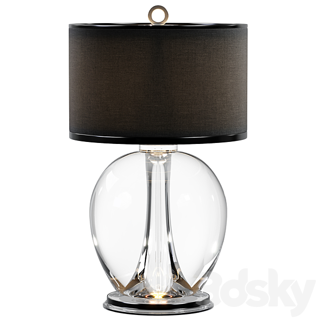 Rosendale Wide Table Lamp – Dutch Silver by LUXDECO 3DSMax File - thumbnail 1