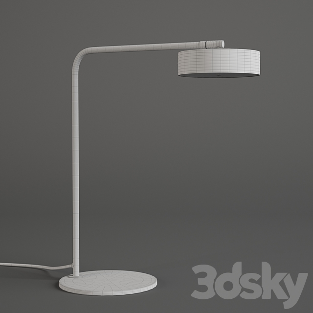 Rubn James Table Lamp Brass 3DS Max Model - thumbnail 2