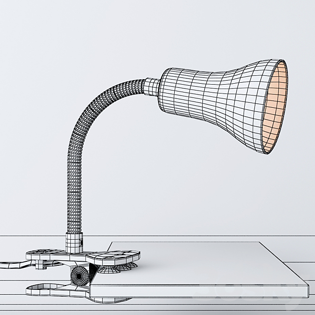 Salta Clip Desk Lamp 3DS Max Model - thumbnail 2