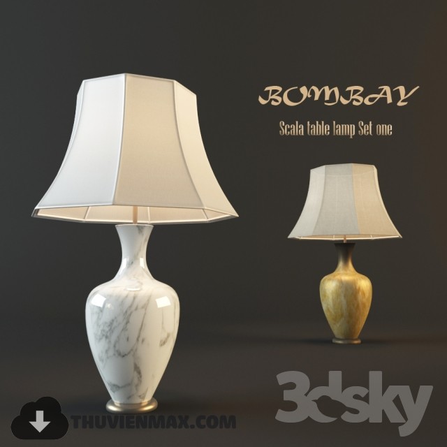 Scala Table Lamp Set One 3DS Max - thumbnail 3