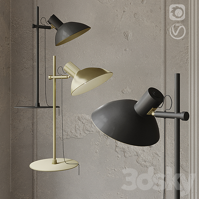 SD Table Lamp Halo Design Metropole Table Lamp 3DSMax File - thumbnail 2