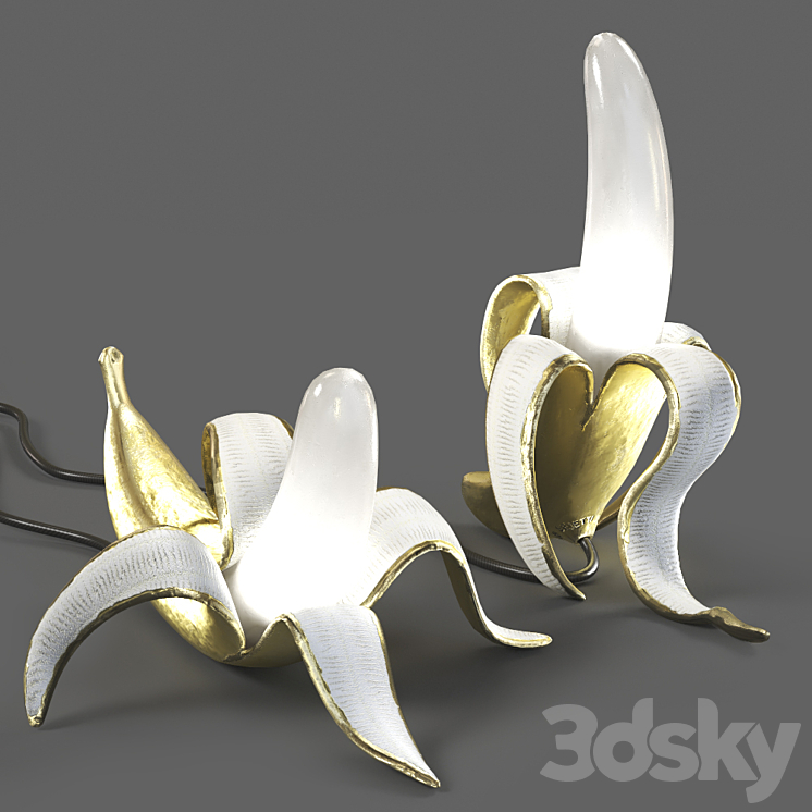 Seletti Banana Lamp 3DS Max Model - thumbnail 1