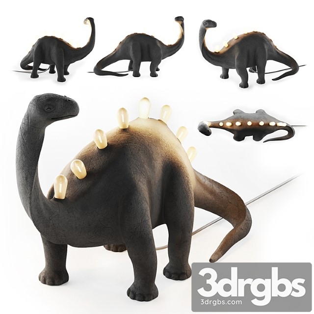 Seletti jurassic lamp bronto 3dsmax Download - thumbnail 1