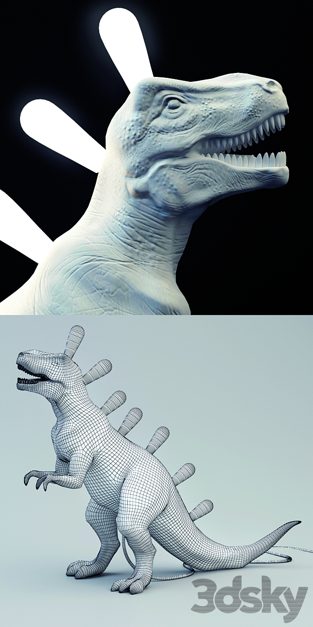 Seletti Jurassic Lamp Rex. 3DSMax File - thumbnail 3