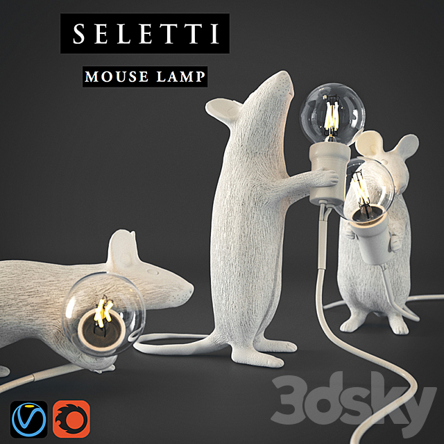 SELETTI Mouse Lamps 3DSMax File - thumbnail 2