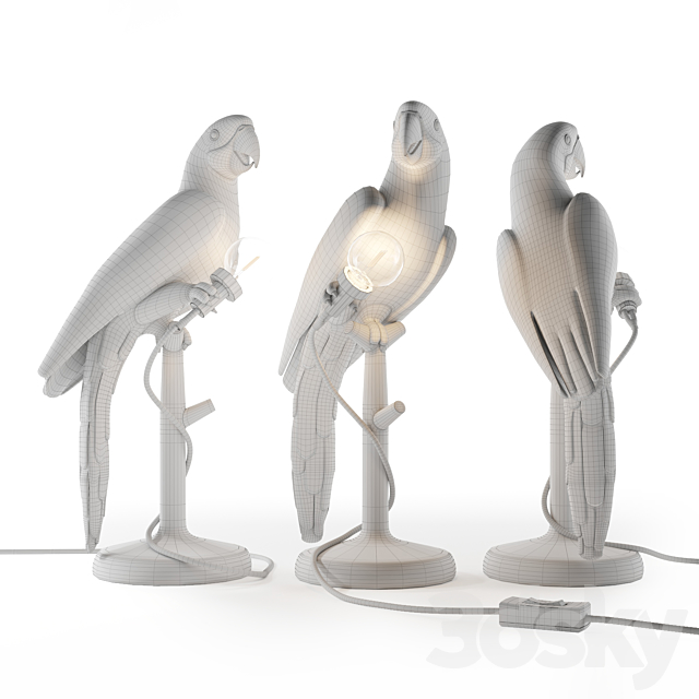 Seletti polly parrot 3DS Max Model - thumbnail 3