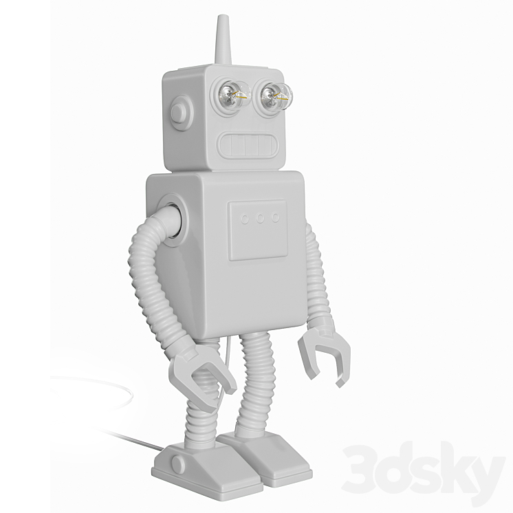 Seletti Robot Lamp 3DS Max - thumbnail 2