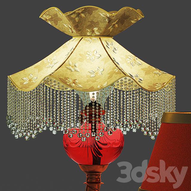 Set of vintage lamps 3DS Max Model - thumbnail 2