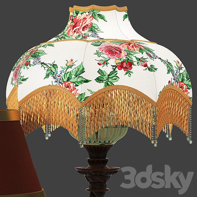 Set of vintage lamps 3DS Max Model - thumbnail 4