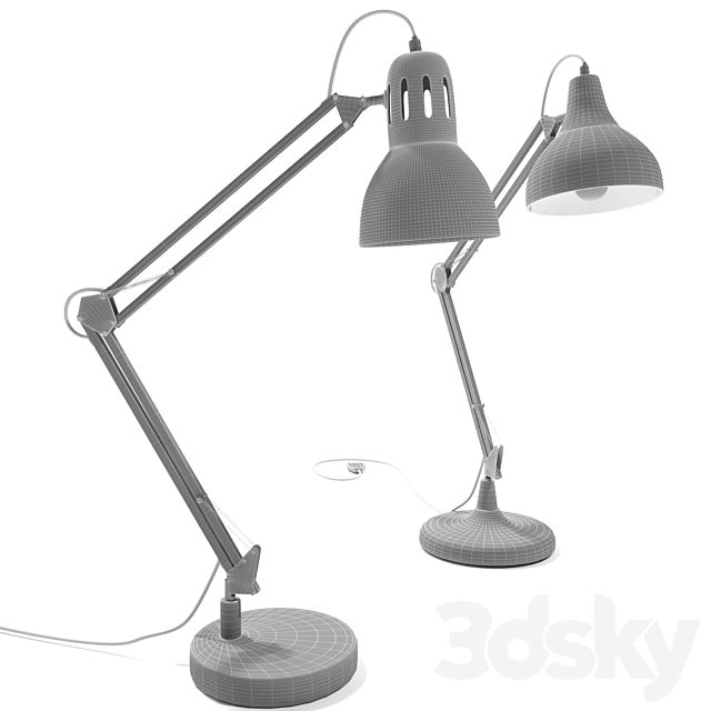 Set table lamp 2 3DS Max Model - thumbnail 3