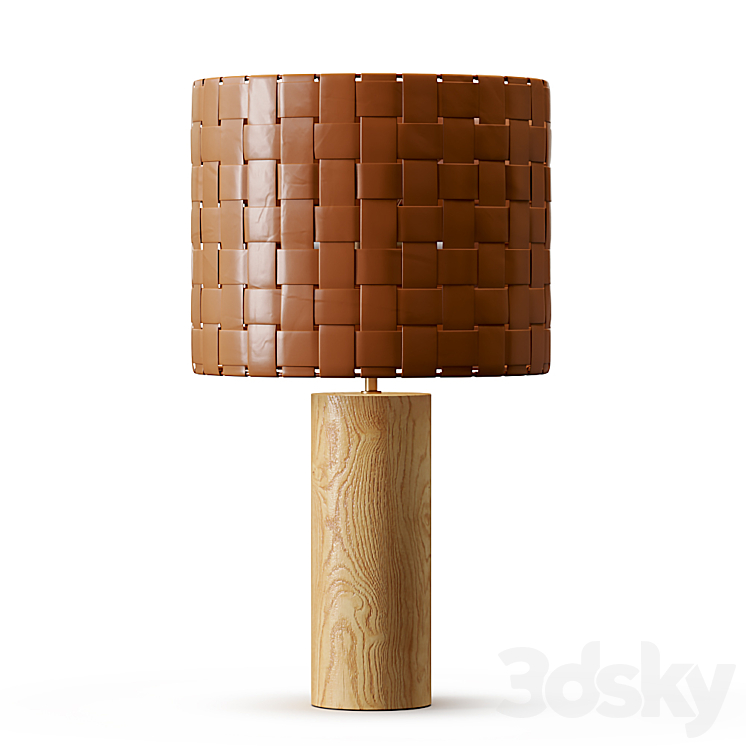 Shinola Parker Wood Table Lamp 3DS Max - thumbnail 2