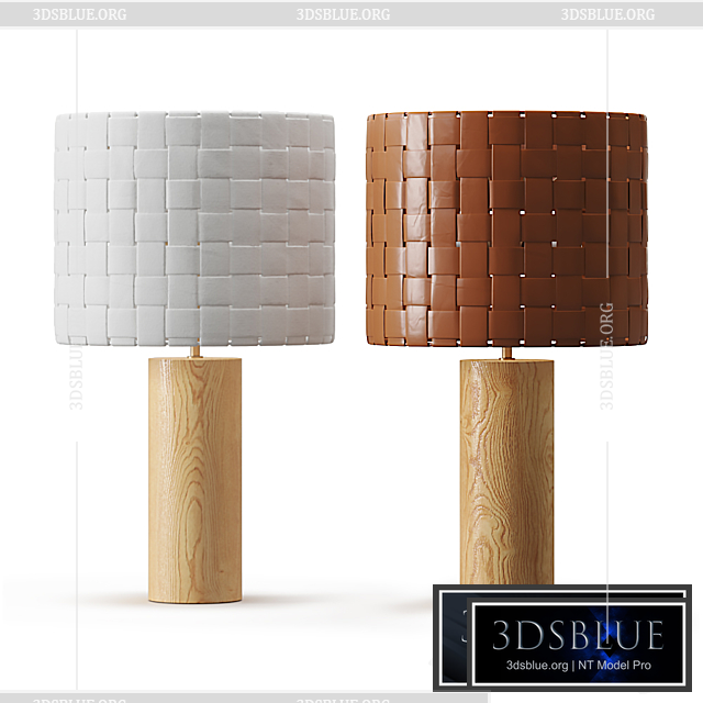 Shinola Parker Wood Table Lamp 3DS Max - thumbnail 3