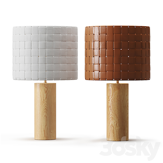 Shinola Parker Wood Table Lamp 3DSMax File - thumbnail 1