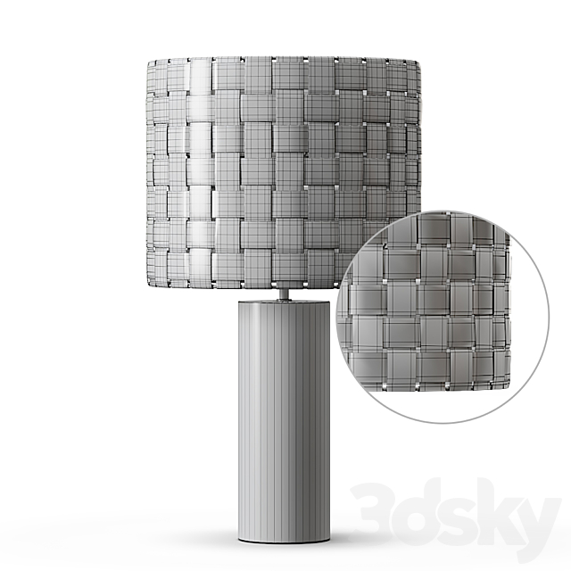 Shinola Parker Wood Table Lamp 3DSMax File - thumbnail 5