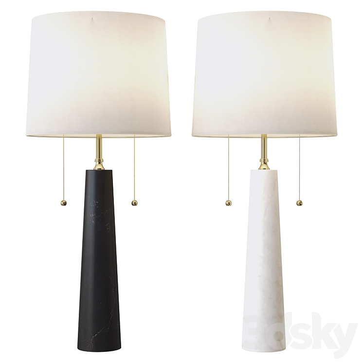 sidney lamp by arteriors 3DS Max Model - thumbnail 1