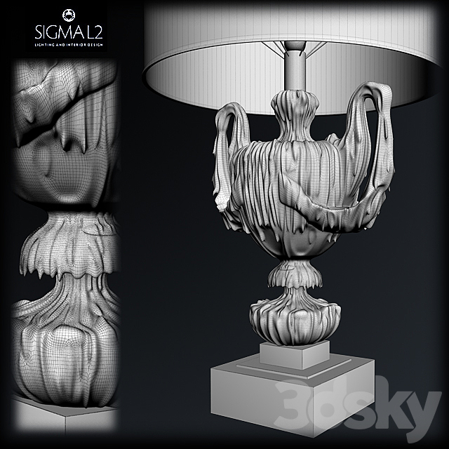 Sigma L2 art.CL1862 – 1863 Table lamp 3DS Max Model - thumbnail 3