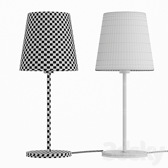 SKOTTORP _ SKAFTET lamp by IKEA 3DS Max Model - thumbnail 2