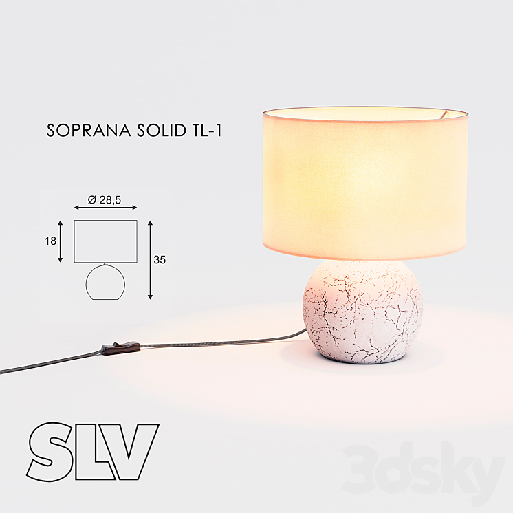 SLV Soprana solid TL-1 3DS Max - thumbnail 1