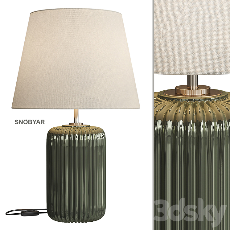 SNÖBYAR IKEA Table lamp 3DS Max Model - thumbnail 1