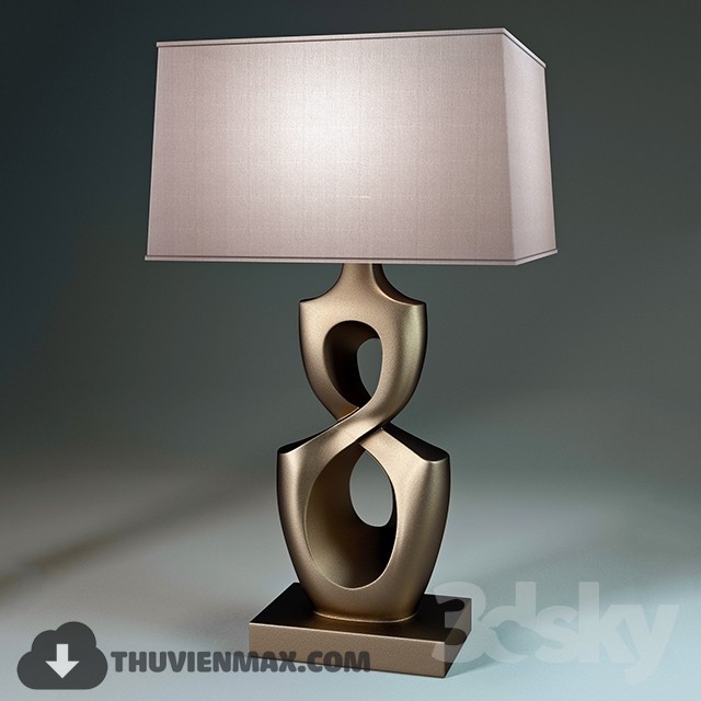 Spanish table lamp from Faro 3DS Max - thumbnail 3