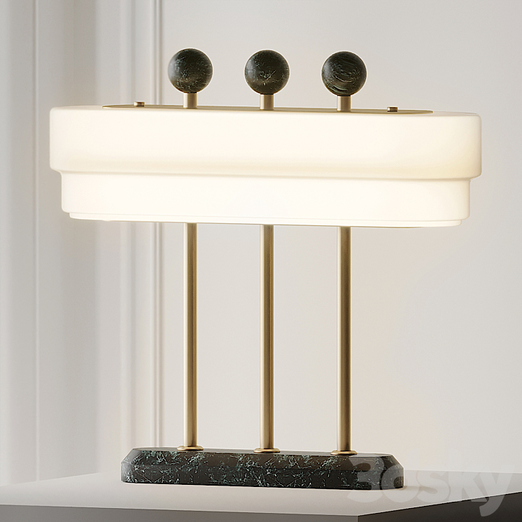 Spate Table Lamp by Bert Frank 3DS Max Model - thumbnail 3