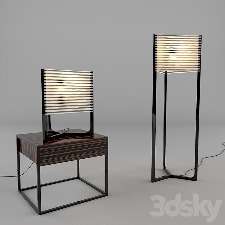 Table Floor Lamp 3DS Max - thumbnail 1