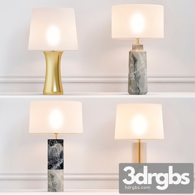 Table Lamp 2 3 3dsmax Download - thumbnail 1