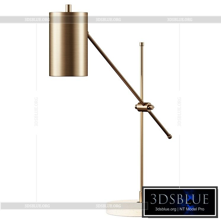 Table lamp Adjustable Antique Task Lamp work lamp 3DS Max - thumbnail 3