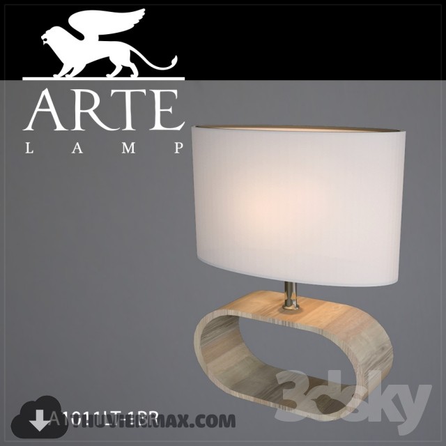 Table lamp Arte Lamp A1011LT-1BR 3DS Max - thumbnail 3