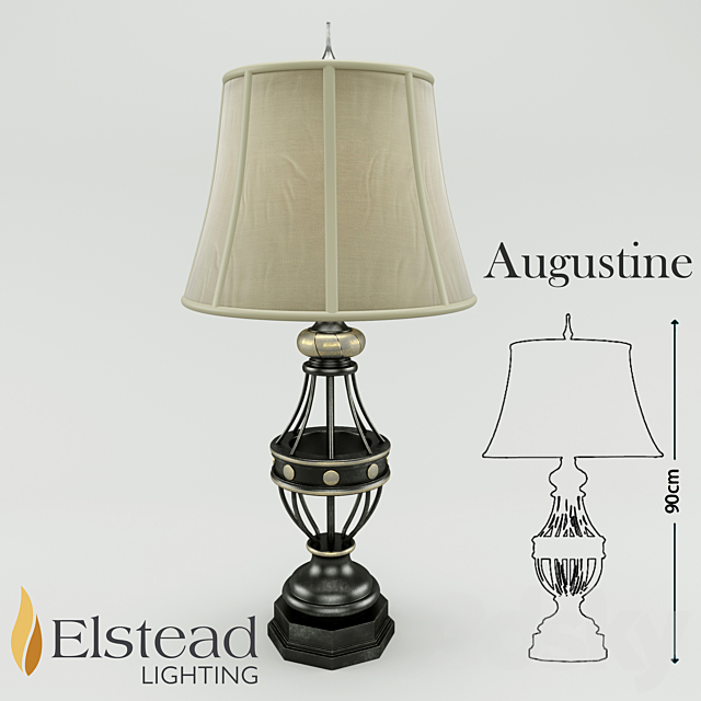 Table lamp Augustine 3DSMax File - thumbnail 1