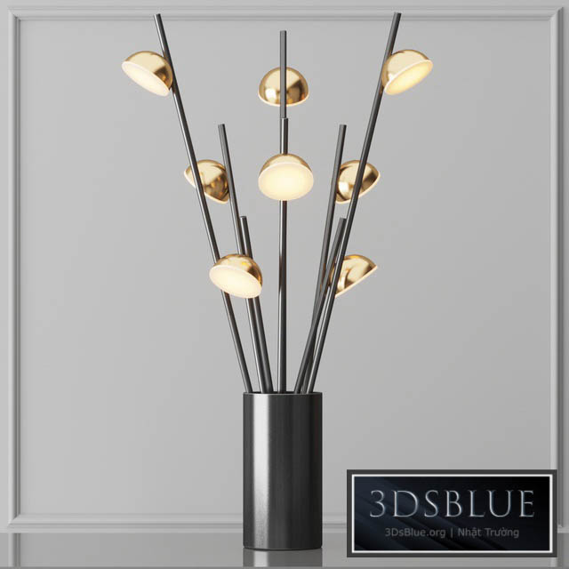 Table Lamp Bloom vertical 3DS Max - thumbnail 3