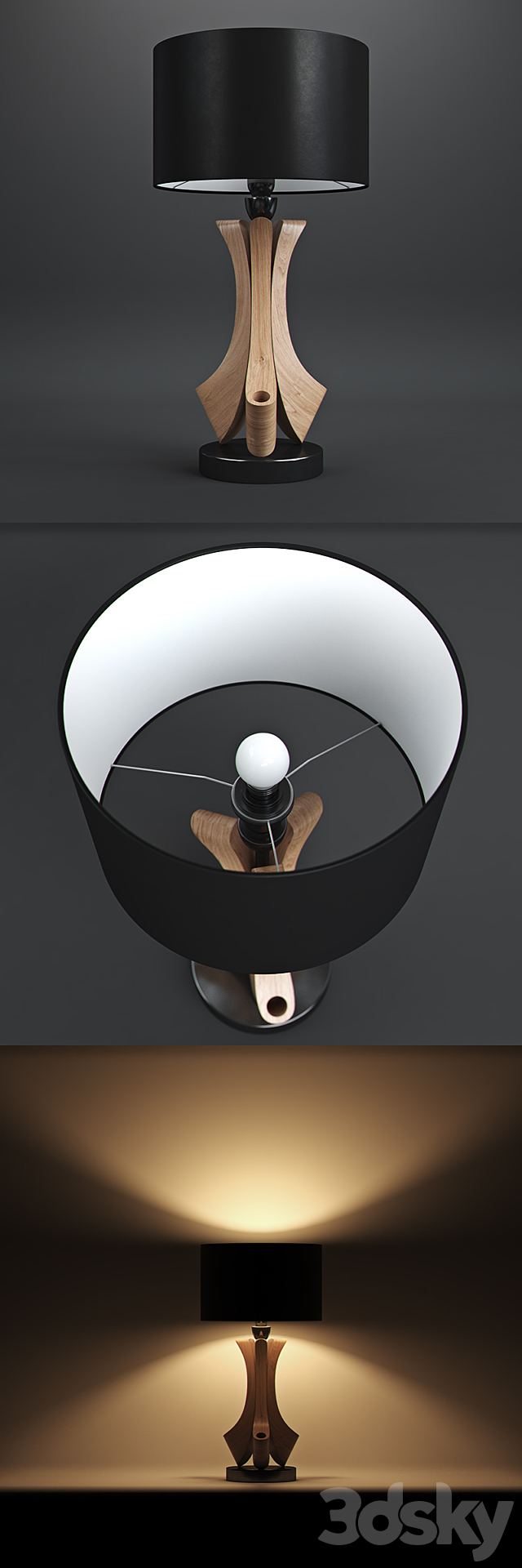 TABLE LAMP BRAVA MOD239-01-B_MY 3DSMax File - thumbnail 2