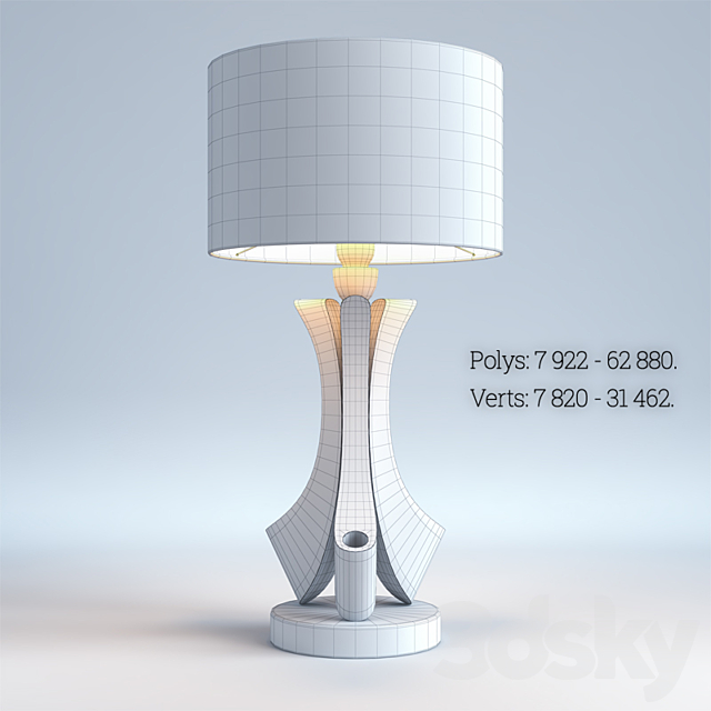 TABLE LAMP BRAVA MOD239-01-B_MY 3DSMax File - thumbnail 3