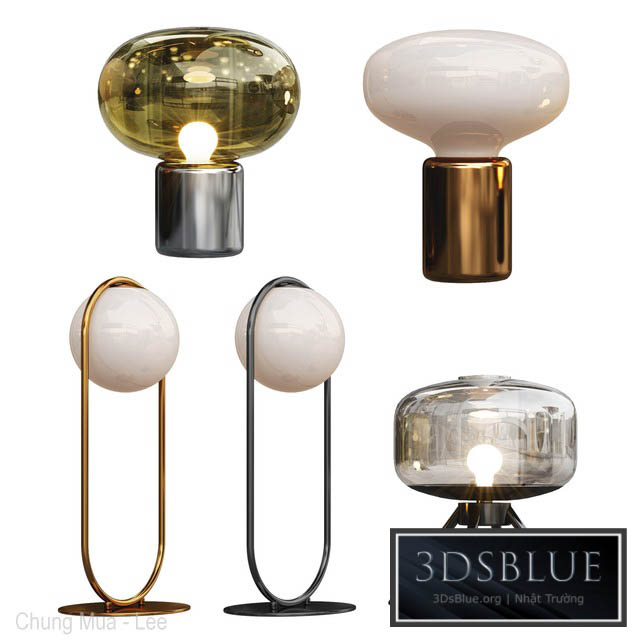 Table lamp collection 3DS Max - thumbnail 3