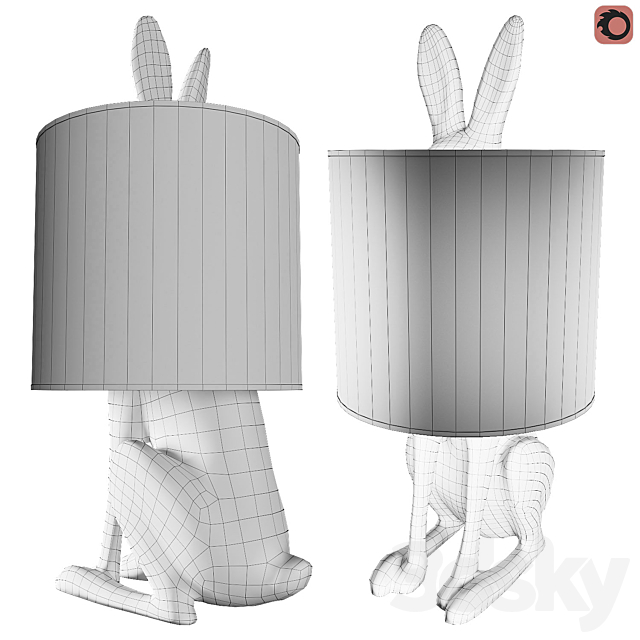 Table lamp Coniglio by Romatti 3DSMax File - thumbnail 3