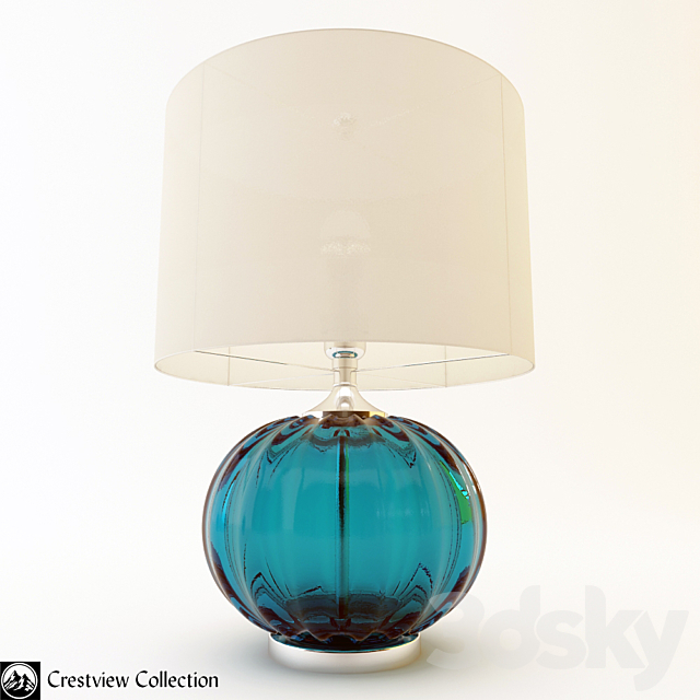 Table lamp Crestview Collection 3DSMax File - thumbnail 1