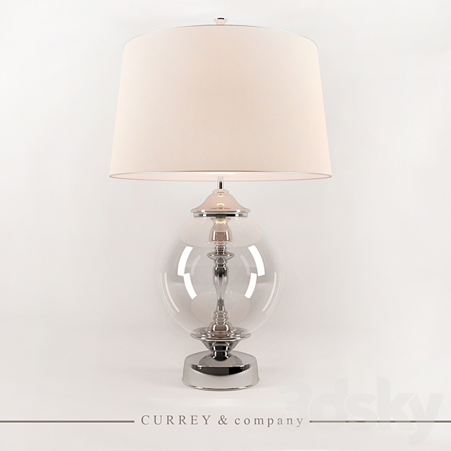 Table lamp “Currey & company” Viewpoint table lamp 3DSMax File - thumbnail 1