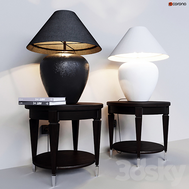 Table lamp Dantone Home Stonehenge and Coffee Table Rondo 3DSMax File - thumbnail 1