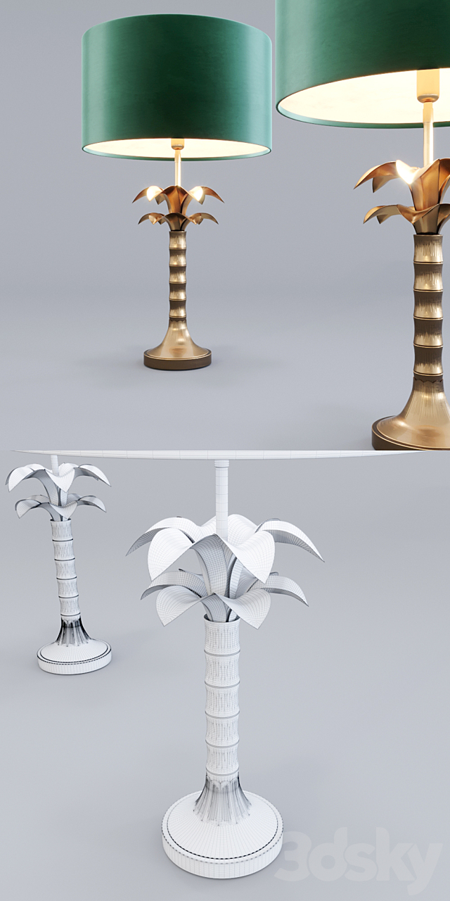 Table lamp Eichholtz 112625 Mediterraneo 3DSMax File - thumbnail 2