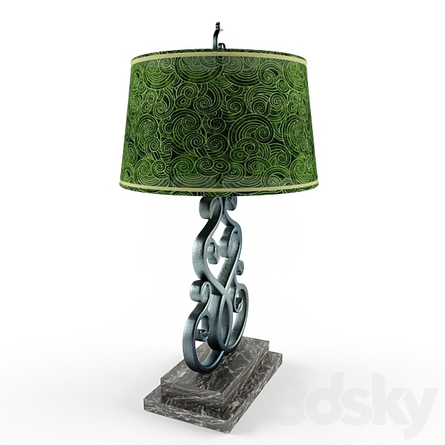 Table Lamp Floragreen 3DS Max Model - thumbnail 3