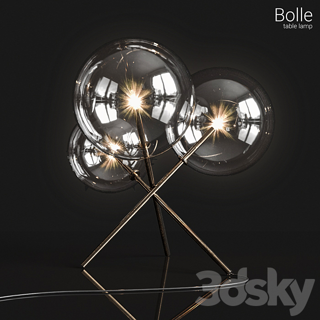 Table lamp Gallotti & Radice Bolle 3DSMax File - thumbnail 1